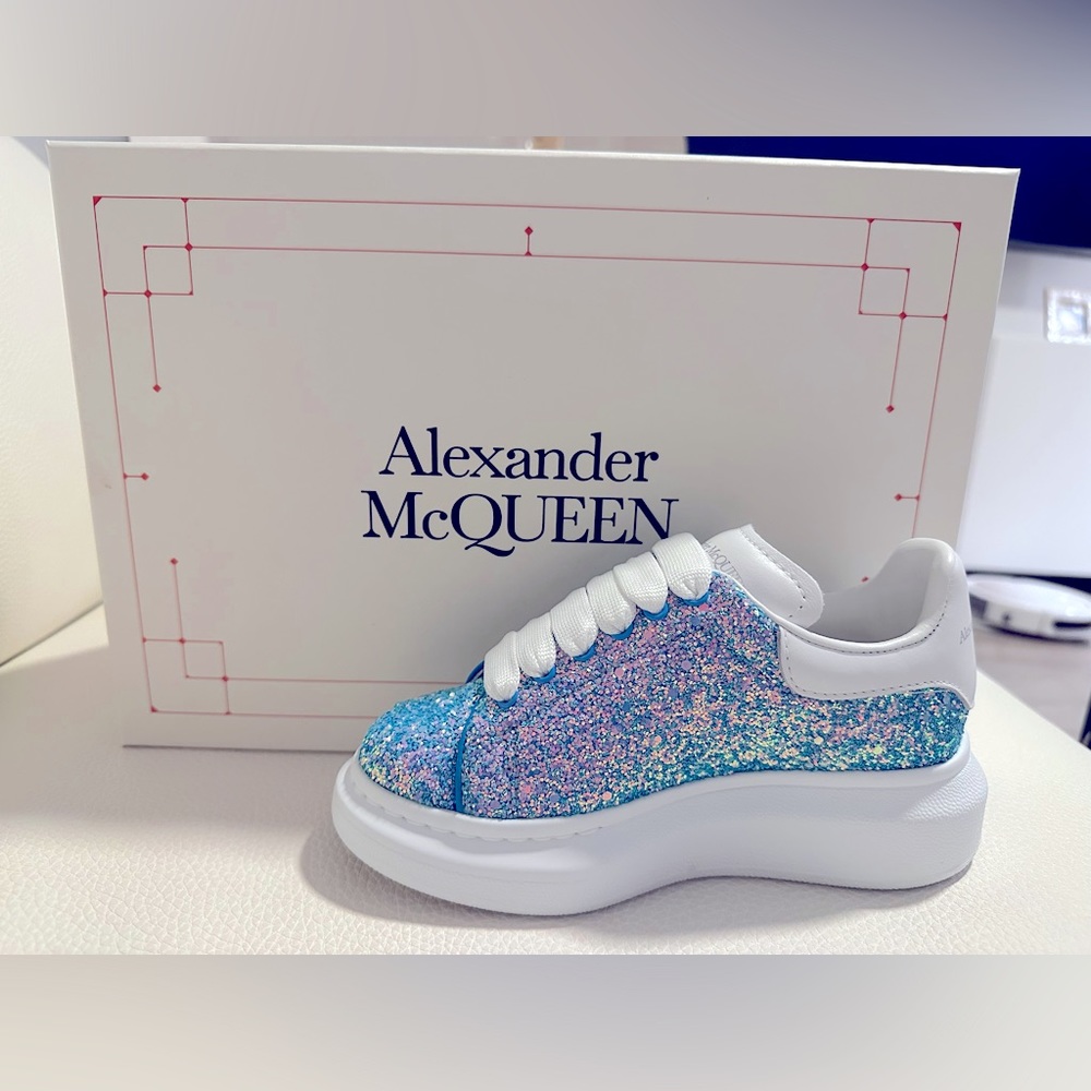 Alexander McQueen Little Girl's & Girl's Glitter Oversized Sneakers